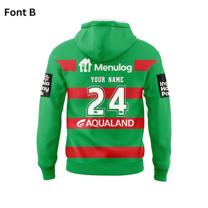South Sydney Rabbitohs 2024 Away Hoodie with Zipper