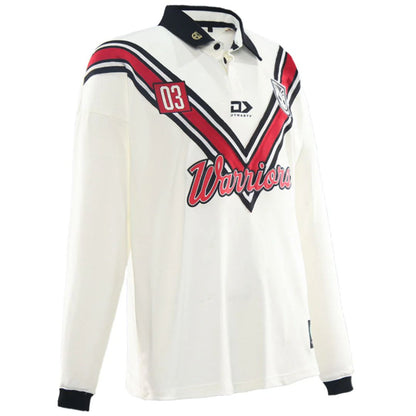New Zealand Warriors 2026 Long Sleeve 03 Fauxback Jersey