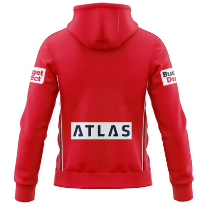Perth Bears 2027 Red Training Hoodie with Zipper