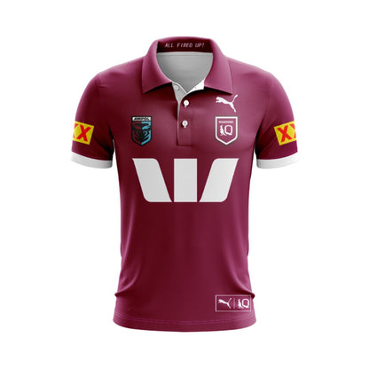 Queensland Maroons 2025 State Of Origin Home Polo Shirt