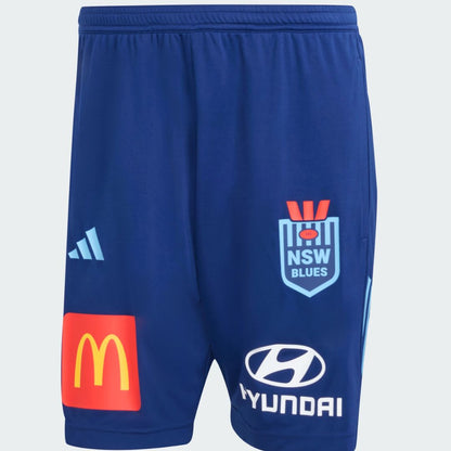 NSW Blues State Of Origin 2025 Long Gym Shorts