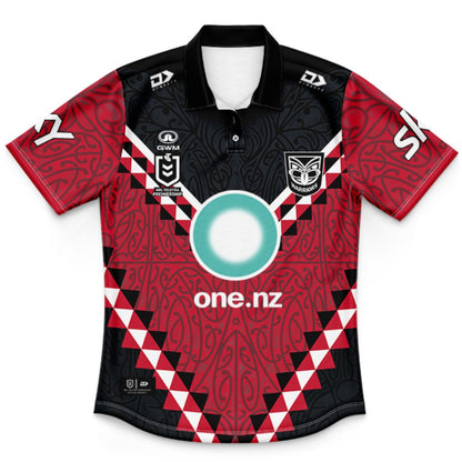 New Zealand Warriors 2026 Kids Te Ārahi Polo Shirt