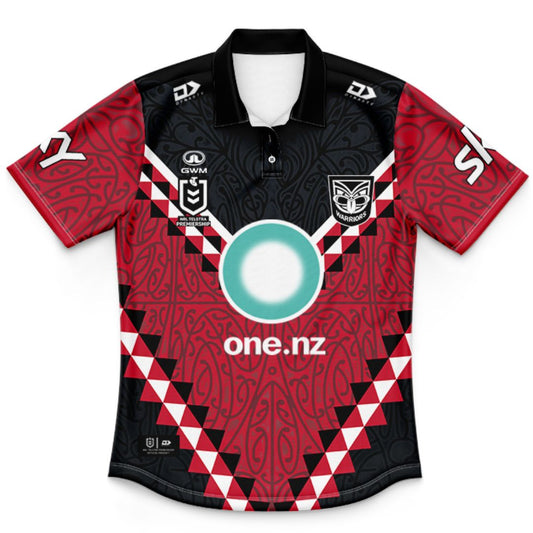 New Zealand Warriors 2026 Kids Te Ārahi Polo Shirt