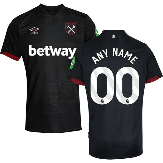 West Ham United 2024/25 Away Jersey Shirt (Add Your Own Name & Number)