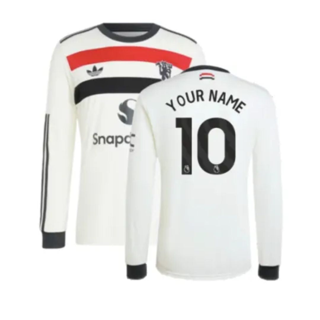 Manchester United 2024/25 Long Sleeve Third Jersey Shirt (Add Your Own Name & Number)