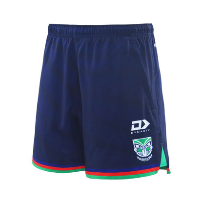 New Zealand Warriors 2025 Navy Blue Long Gym Shorts