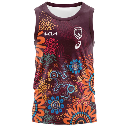 Brisbane Broncos 2026 Players Indigenous Singlet