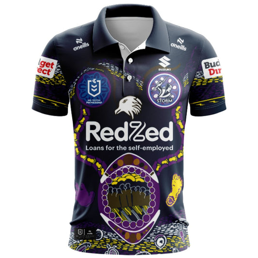 Melbourne Storm 2026 Indigenous Polo Shirt