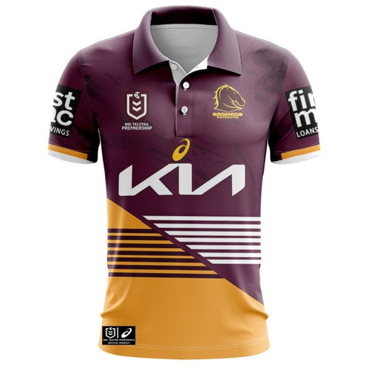 2024 Brisbane Broncos Home Polo Shirt