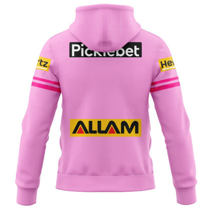 Penrith Panthers 2026 Pink Training Hoodie with Zipper