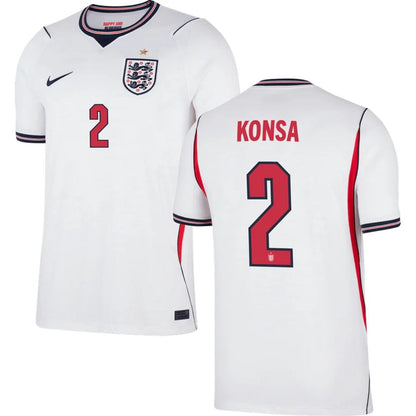 England Soccer 2026 World Cup Konsa #2 Home Jersey Shirt