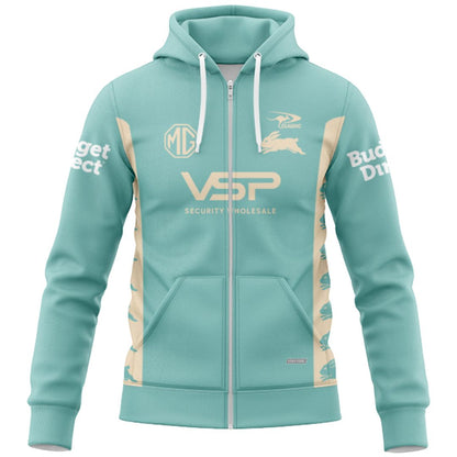 South Sydney Rabbitohs 2026 Warm Up Hoodie with Zipper