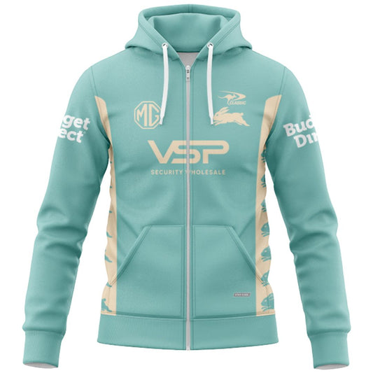 South Sydney Rabbitohs 2026 Warm Up Hoodie with Zipper