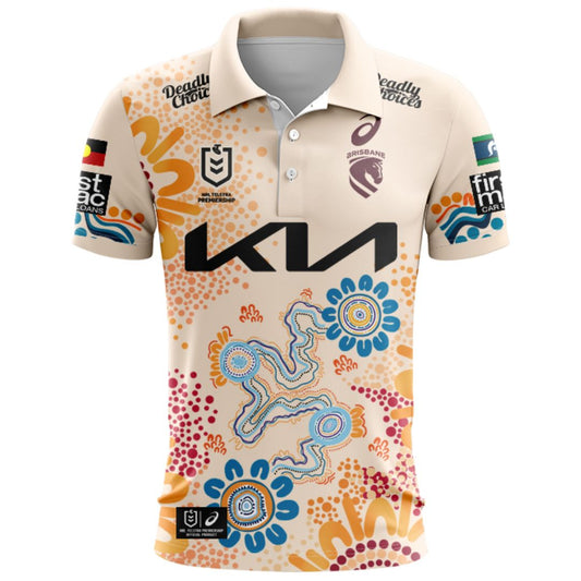 Brisbane Broncos 2026 Indigenous Polo Shirt