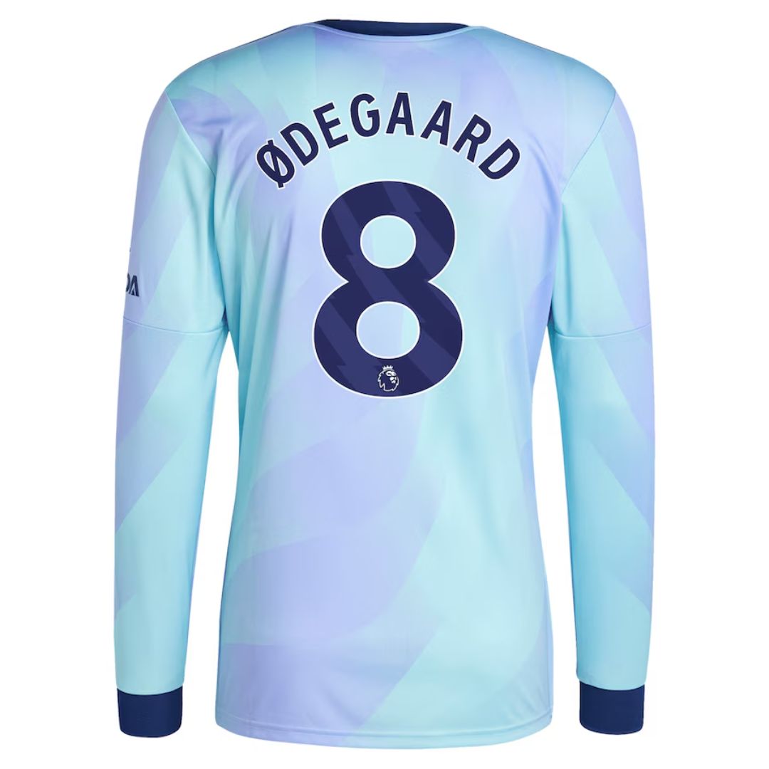 Arsenal Gunners 2024/25 Ødegaard #8 Long Sleeve 3rd Jersey Shirt