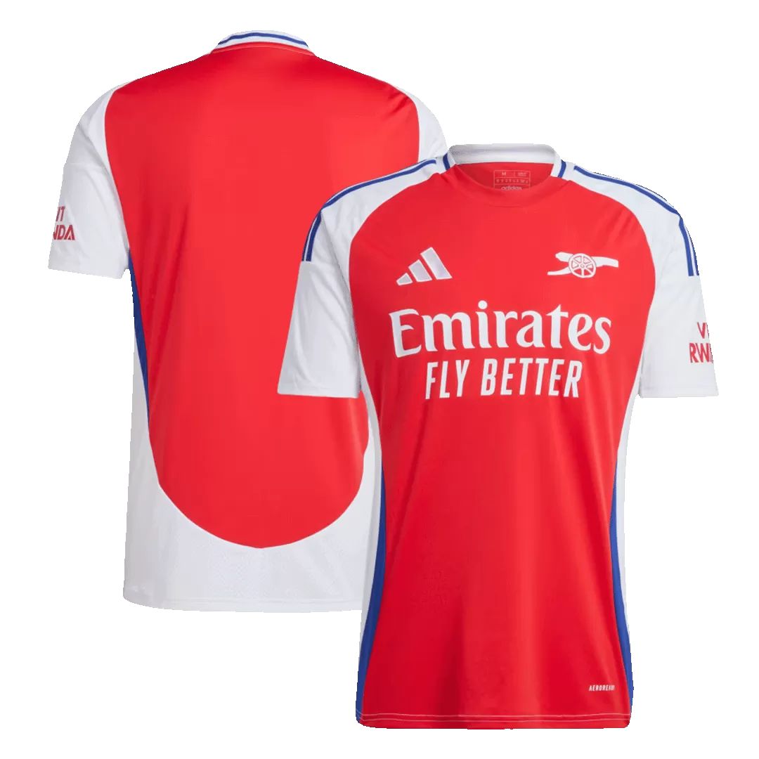Arsenal Gunners 2024/25 Rice #41 Home Jersey Shirt
