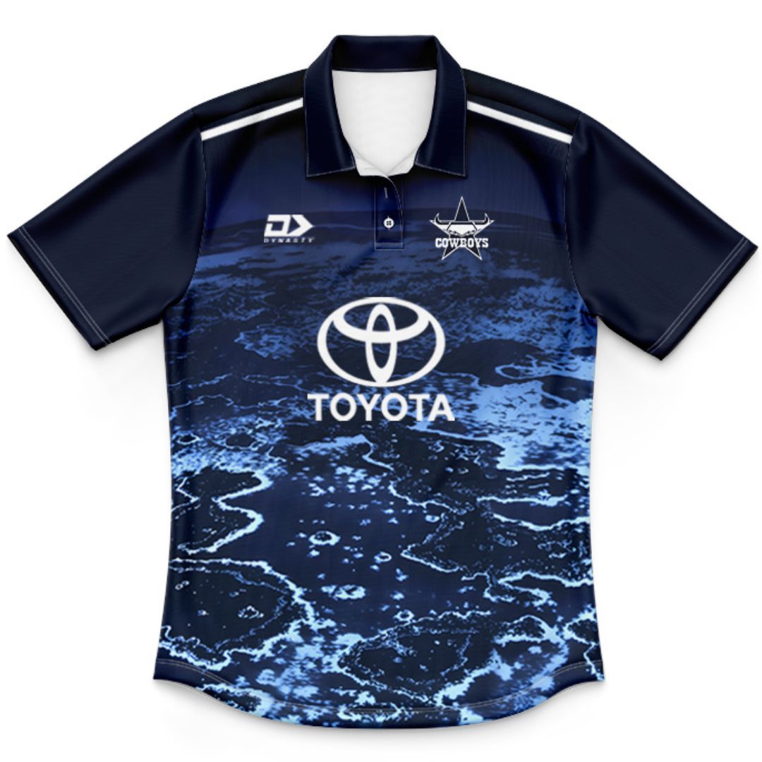 North Queensland Cowboys 2026 Kids Warm Up Polo Shirt