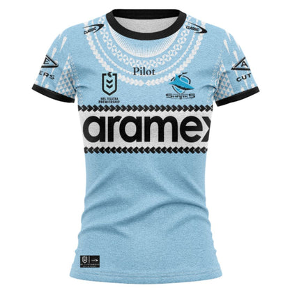 Cronulla Sutherland Sharks 2025 Women's Pasifika Shirt