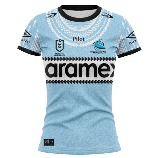 Cronulla Sutherland Sharks 2025 Women's Pasifika Shirt