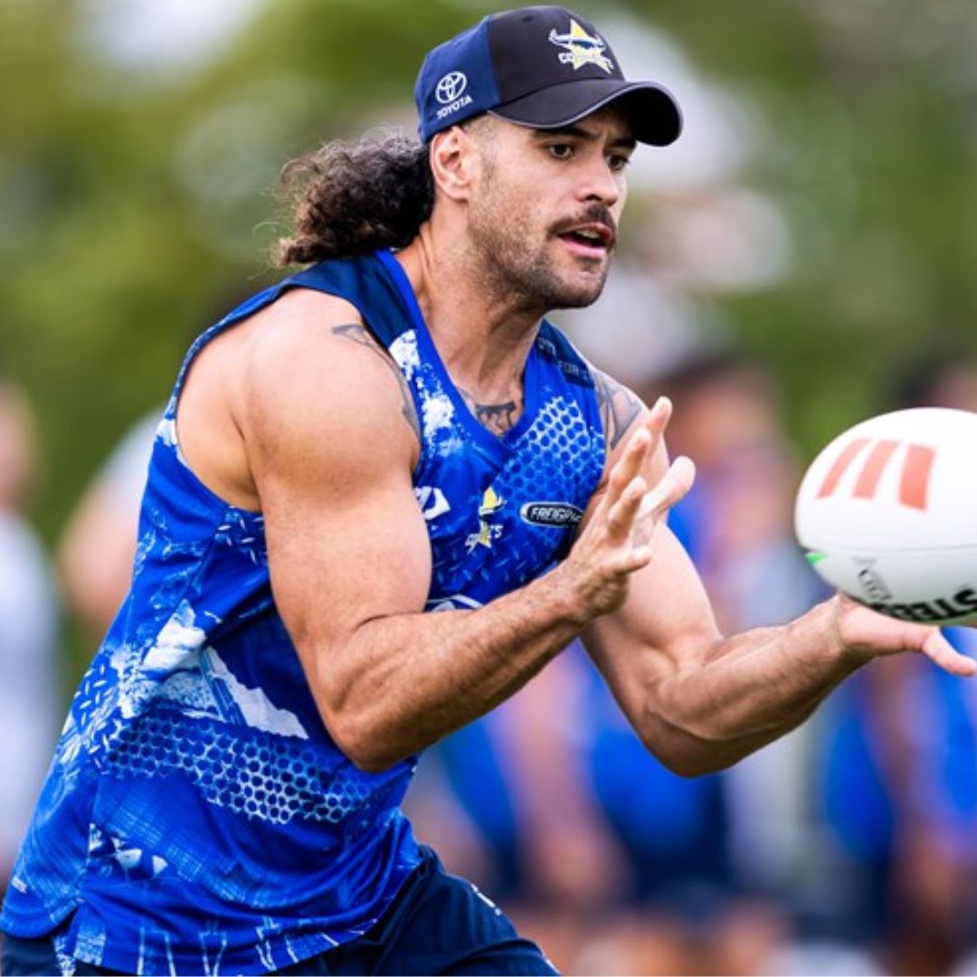 North Queensland Cowboys 2026 Blue Training Singlet