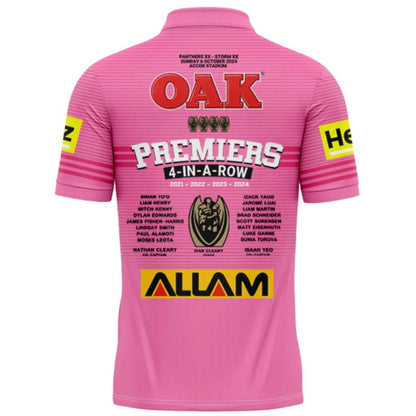 Penrith Panthers Premiers 4 In a Row Polo Shirt
