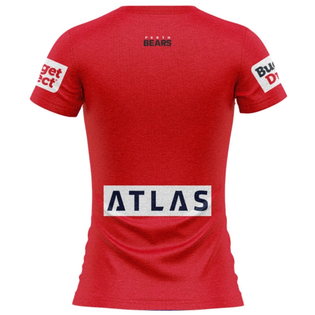 Perth Bears 2027 Women's Red Training Shirt