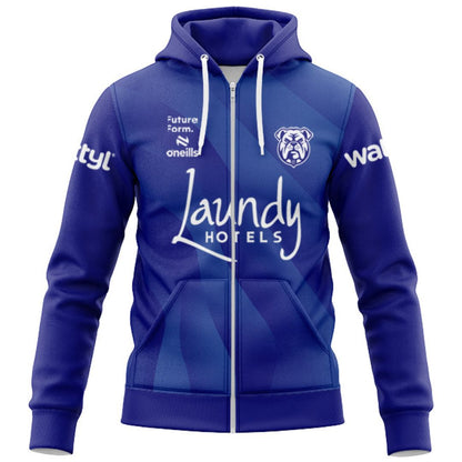 Canterbury Bankstown Bulldogs 2026 Warm Up Hoodie with Zipper