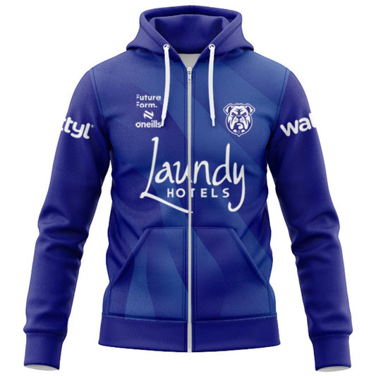 Canterbury Bankstown Bulldogs 2026 Warm Up Hoodie with Zipper