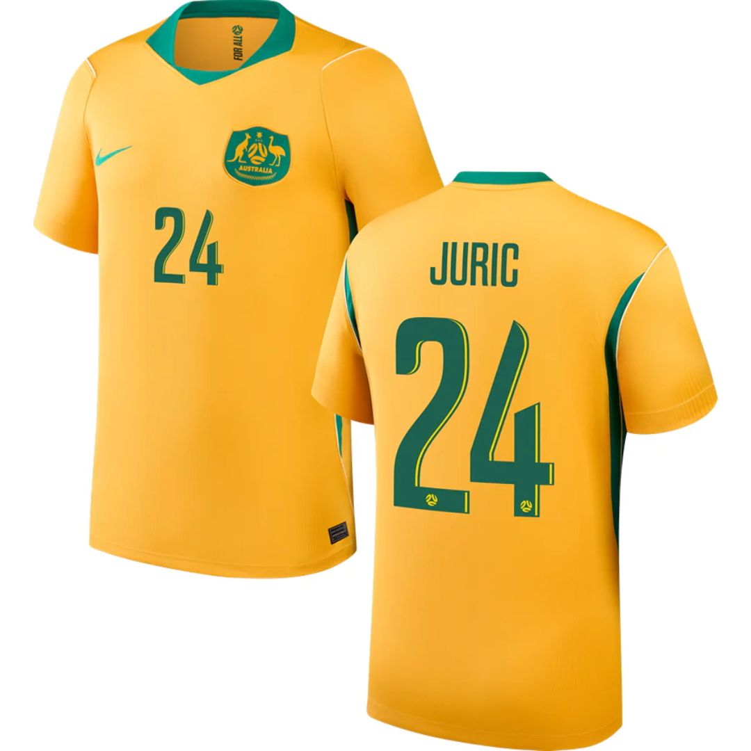 Australian Socceroos 2026 World Cup Juric #24 Home Jersey