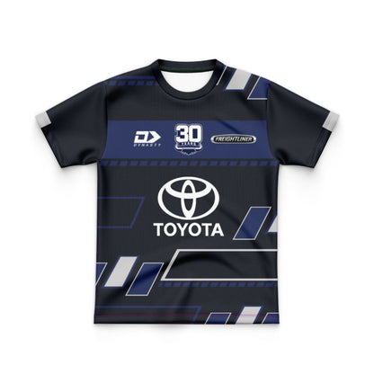 North Queensland Cowboys 2025 Kids Black Training Jersey