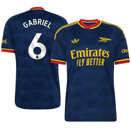 Arsenal Gunners 2026/27 Gabriel #6 Away Jersey Shirt