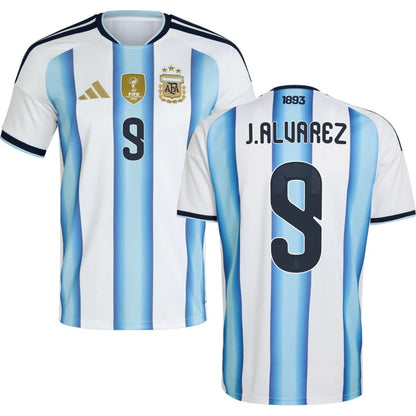 Argentina 2026 World Cup J.Alvarez #9 Home Jersey