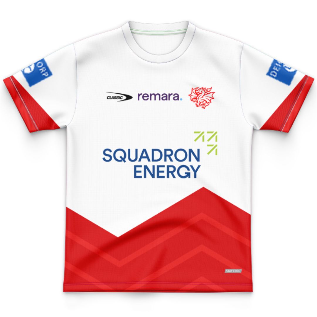 St George Illawarra Dragons 2026 Kids White Training Jersey