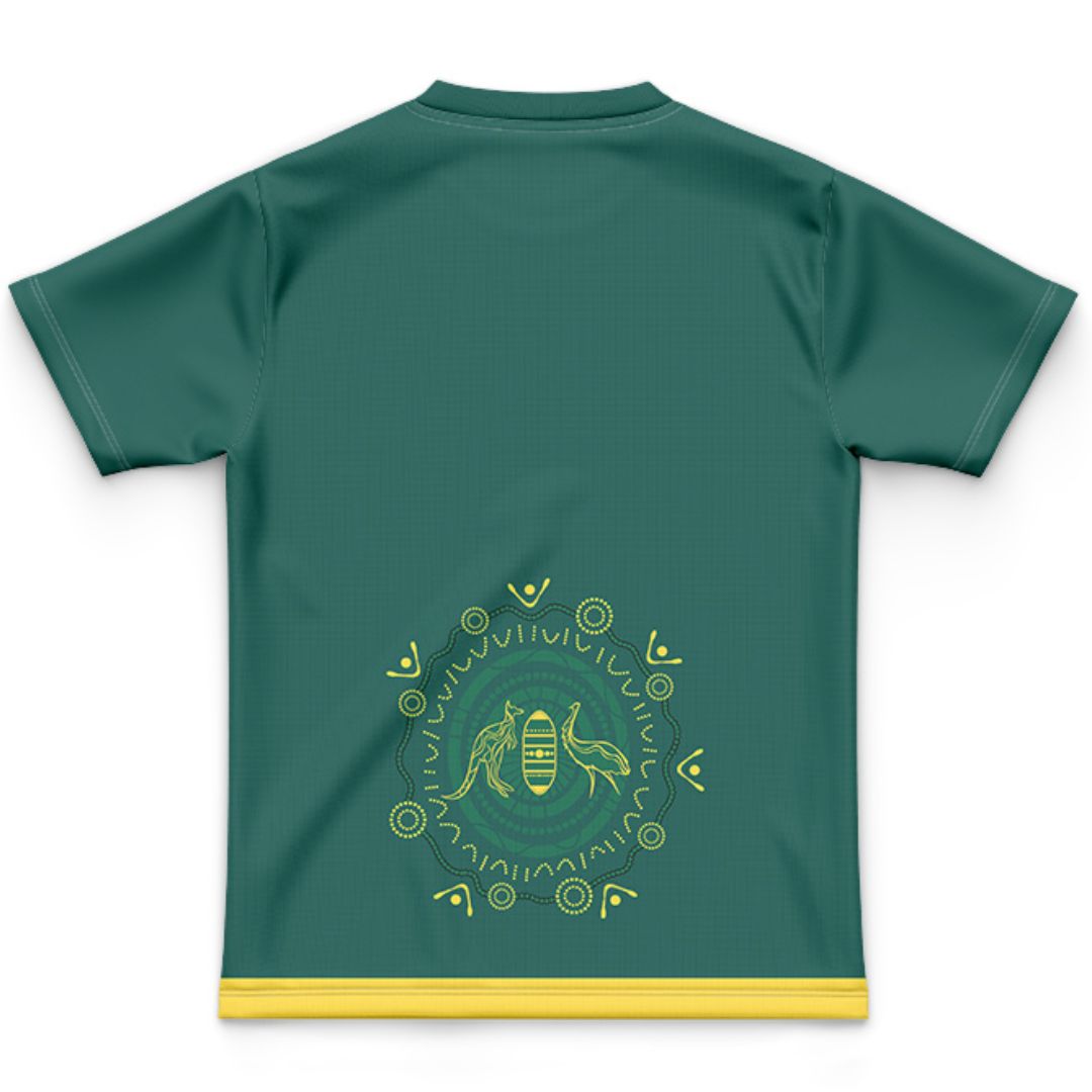 Australia Kangaroos 2024 Kids Indigenous Jersey