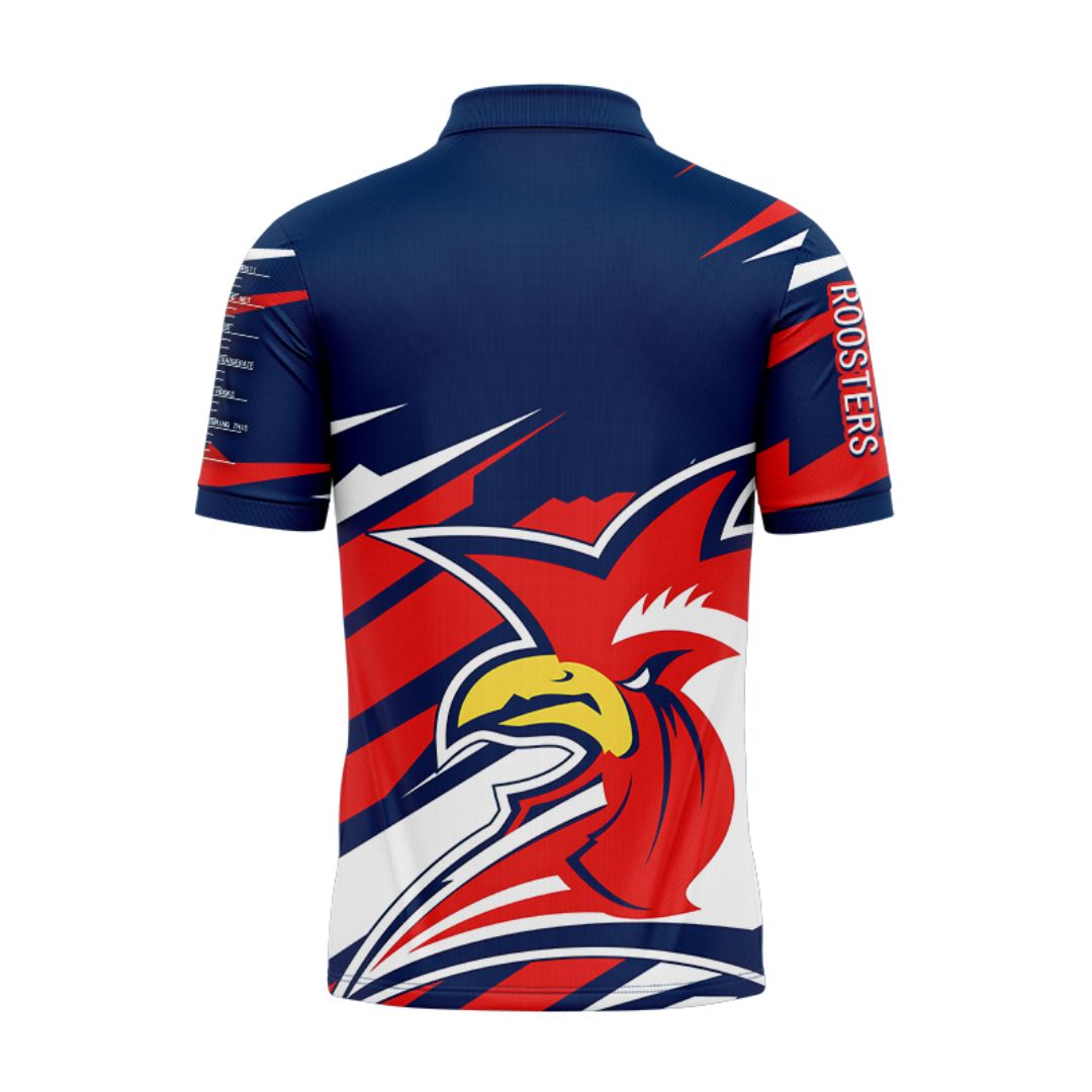 Sydney Roosters 2024 Ignition Fishing Polo Shirt