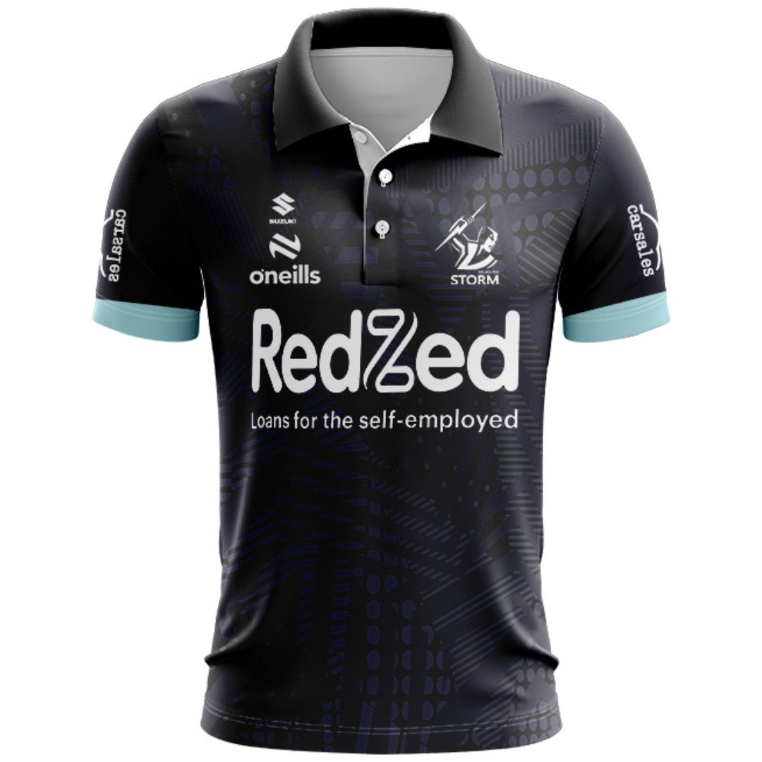 Melbourne Storm 2024 Dark Navy Training Polo Shirt