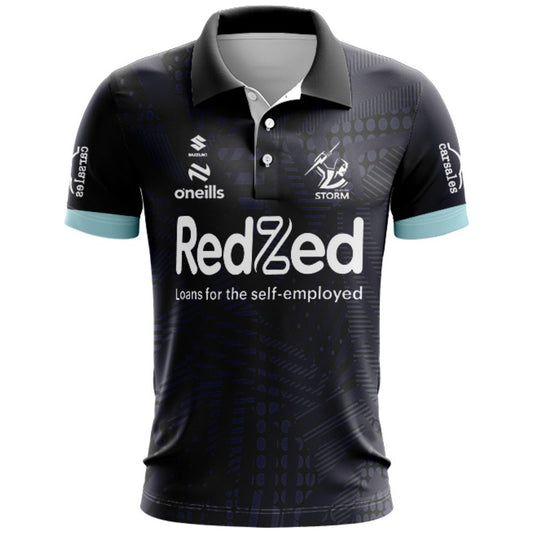 Melbourne Storm 2024 Dark Navy Training Polo Shirt