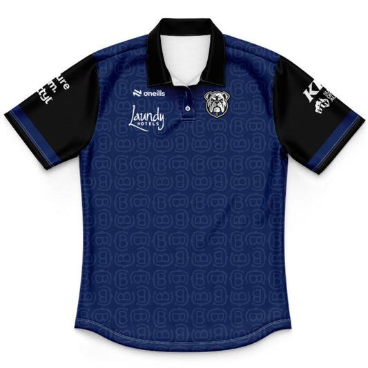 Canterbury Bankstown Bulldogs 2026 Kids Blue Media Polo Shirt