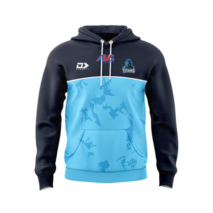 Gold Coast Titans 2025 Junior Cyan Blue Training Hoodie