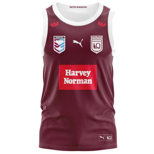 Queensland Maroons 2026 State Of Origin Harvey Norman Singlet