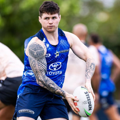 North Queensland Cowboys 2026 Blue Training Singlet