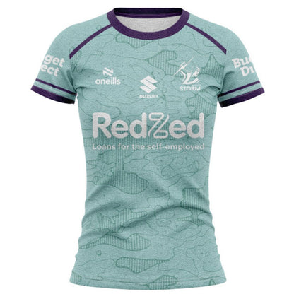 Melbourne Storm 2026 Women's Mint Green Training Shirt