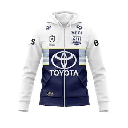 North Queensland Cowboys 2025 Away Hoodie with Zipper