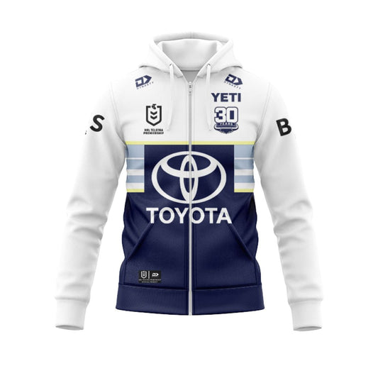 North Queensland Cowboys 2025 Away Hoodie with Zipper