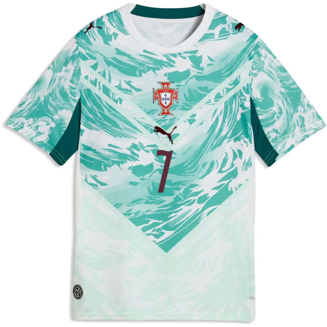 Portugal 2026 Cristiano Ronaldo Soccer World Cup of Football Kids Away Jersey Shirt