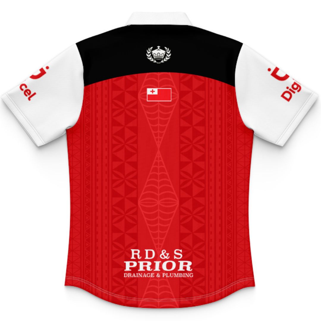 Mate Ma'a Tonga Kids Red Training Polo Shirt