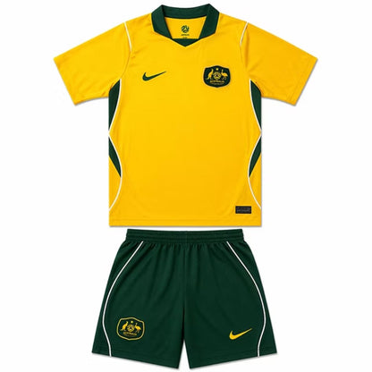 Australian Socceroos 2026 Kids World Cup Home Jersey & Shorts Kit