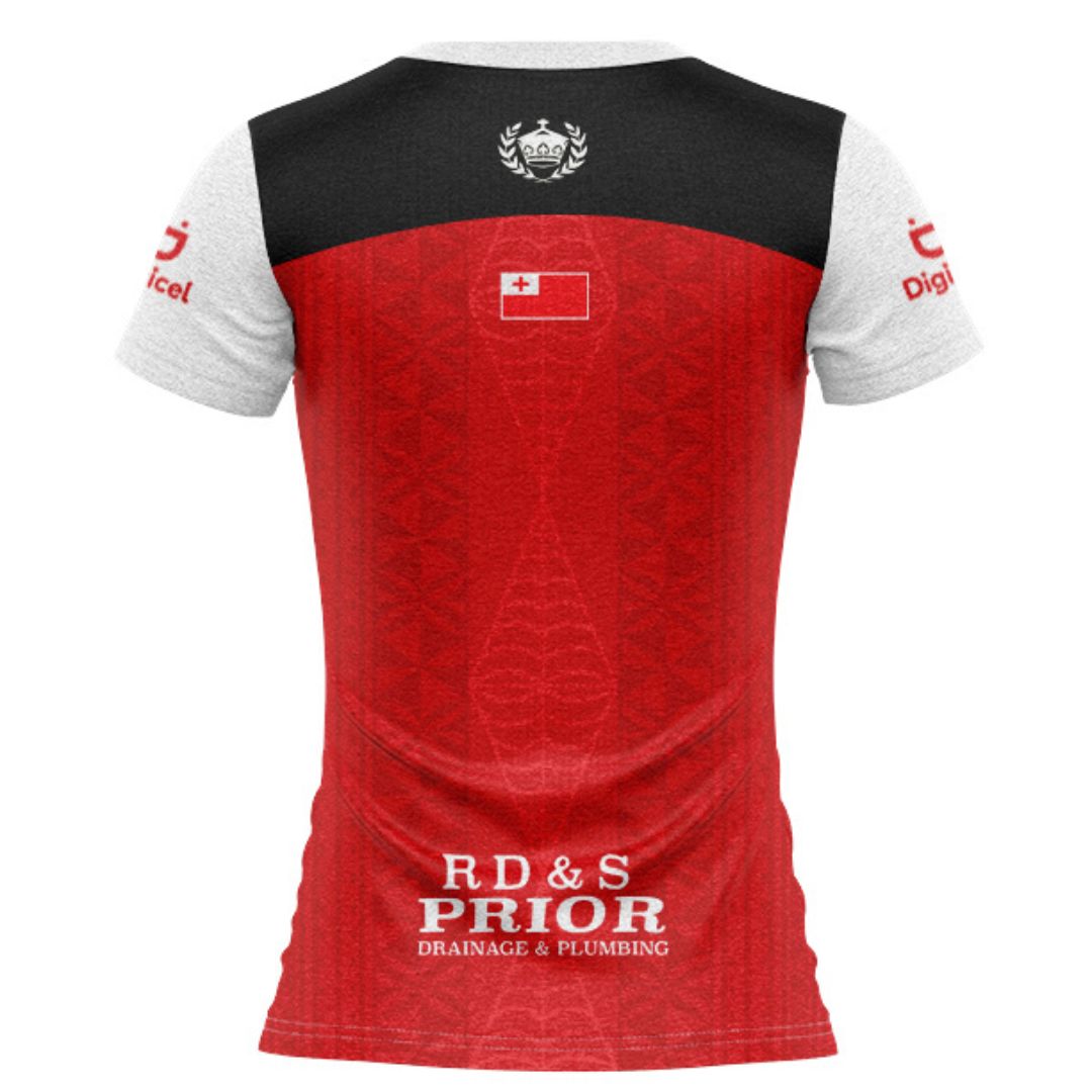 Mate Ma'a Tonga Women's Red Training Shirt