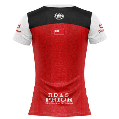 Mate Ma'a Tonga Women's Red Training Shirt