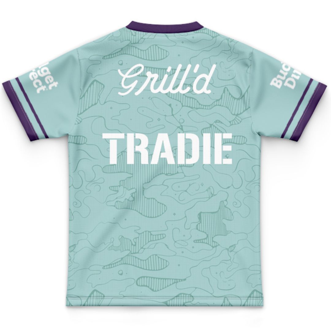 Melbourne Storm 2026 Kids Mint Green Training Shirt